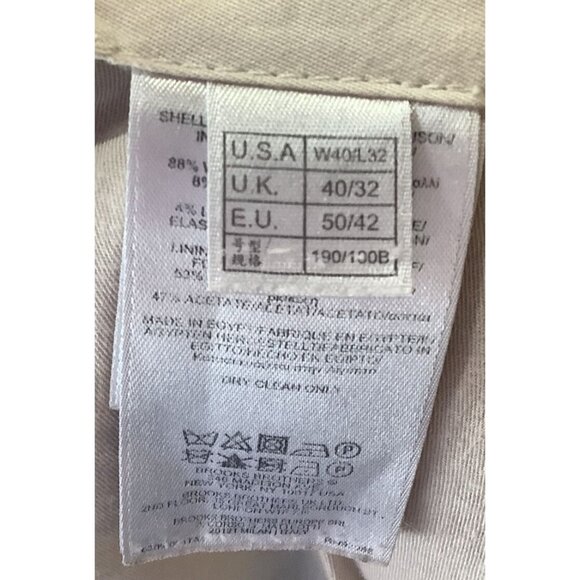 Brooks Brothers Mens Navy Wool Blend Two-Button Suit Blazer Size 46R Pant 40W/32 - Picture 15 of 15